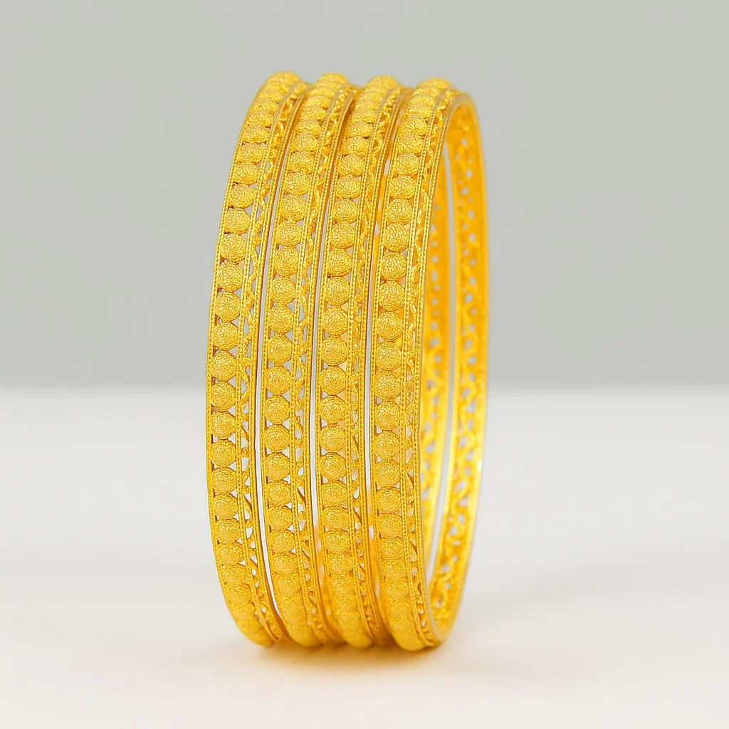 Anjali Gold Plated 4pc Bangles set, GB02