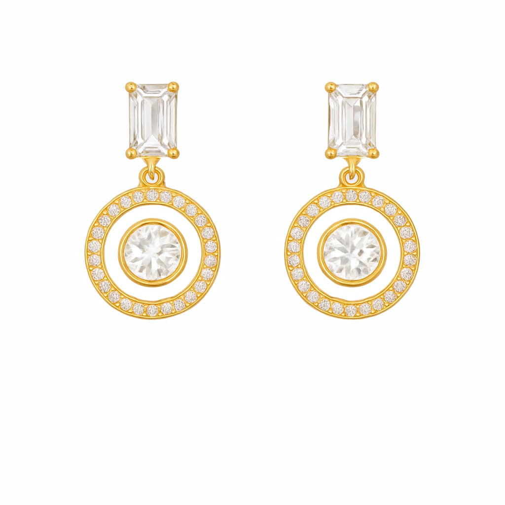 Ad rose gold Drop earing