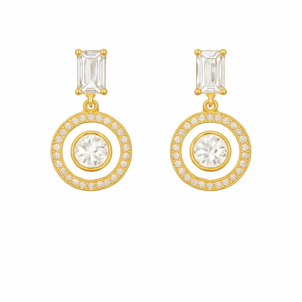 Ad rose gold Drop earing