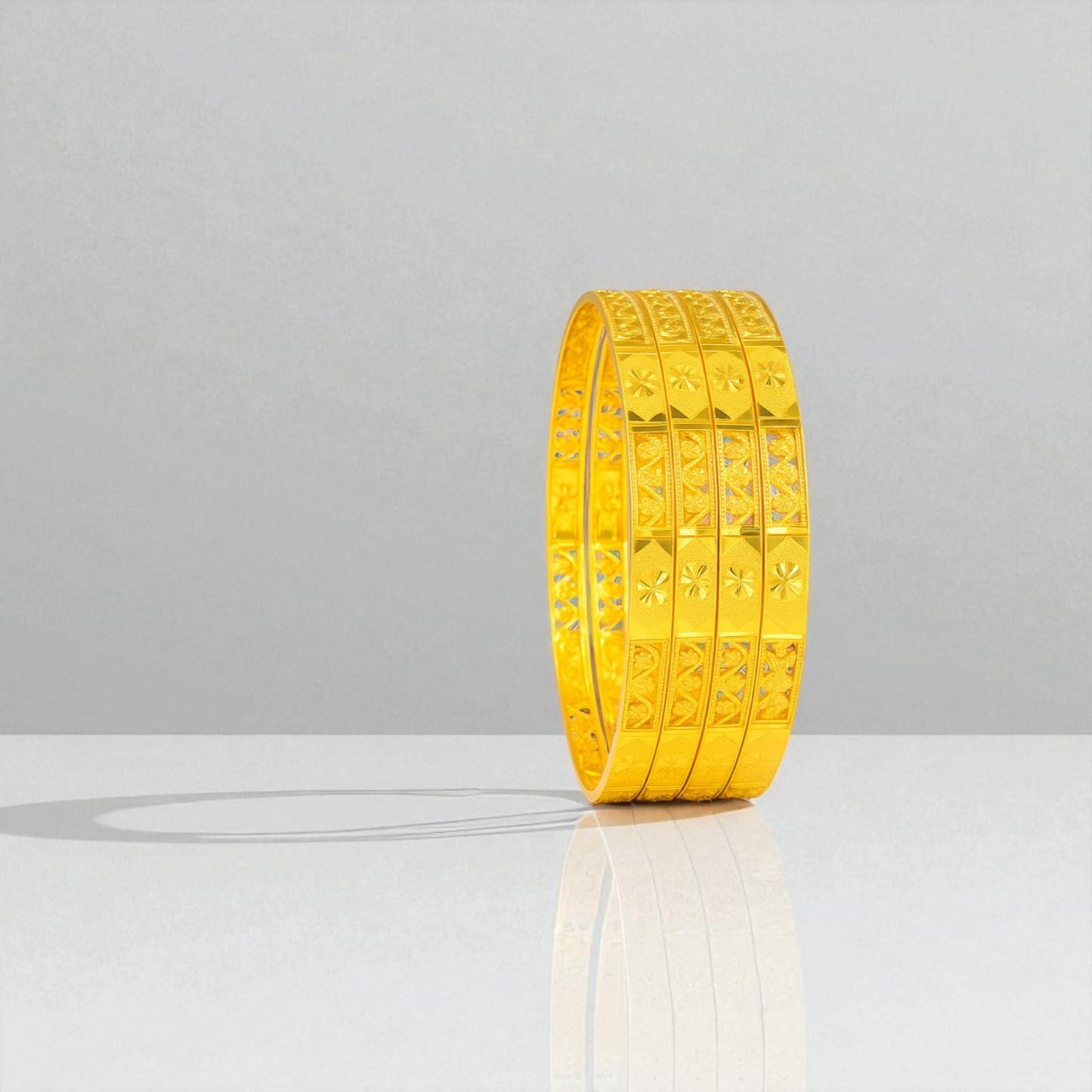 Anjali Gold Plated 4pc Bangles set, GB04