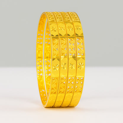 Anjali Gold Plated 4pc Bangles set, GB04