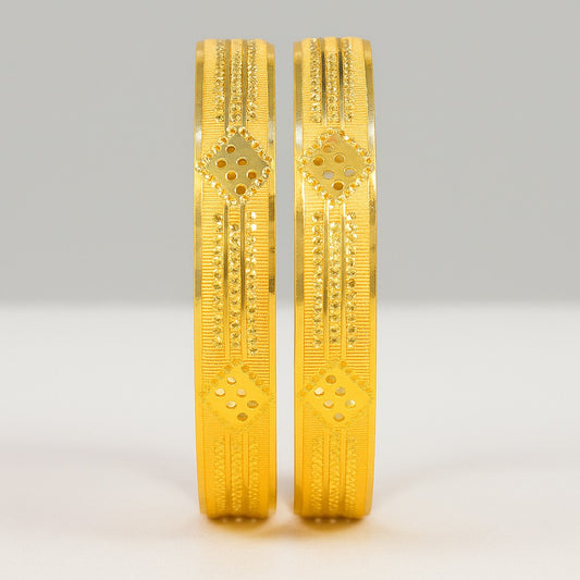 Anjali Gold Plated 2pc Bangles Set, GB03