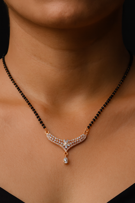 Elegant Floral Design Mangalsutra