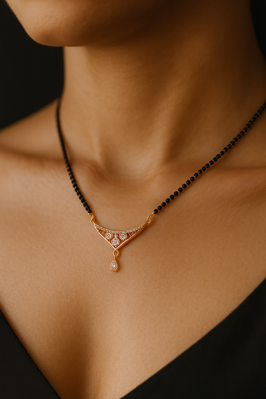 Classic V-Shape Teardrop Mangalsutra